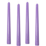 Set 4 Lumanari, Flippy, pentru Suport de Masa, Fara Miros si Fum, din Parafina, 2.2 x 25 cm, Mov