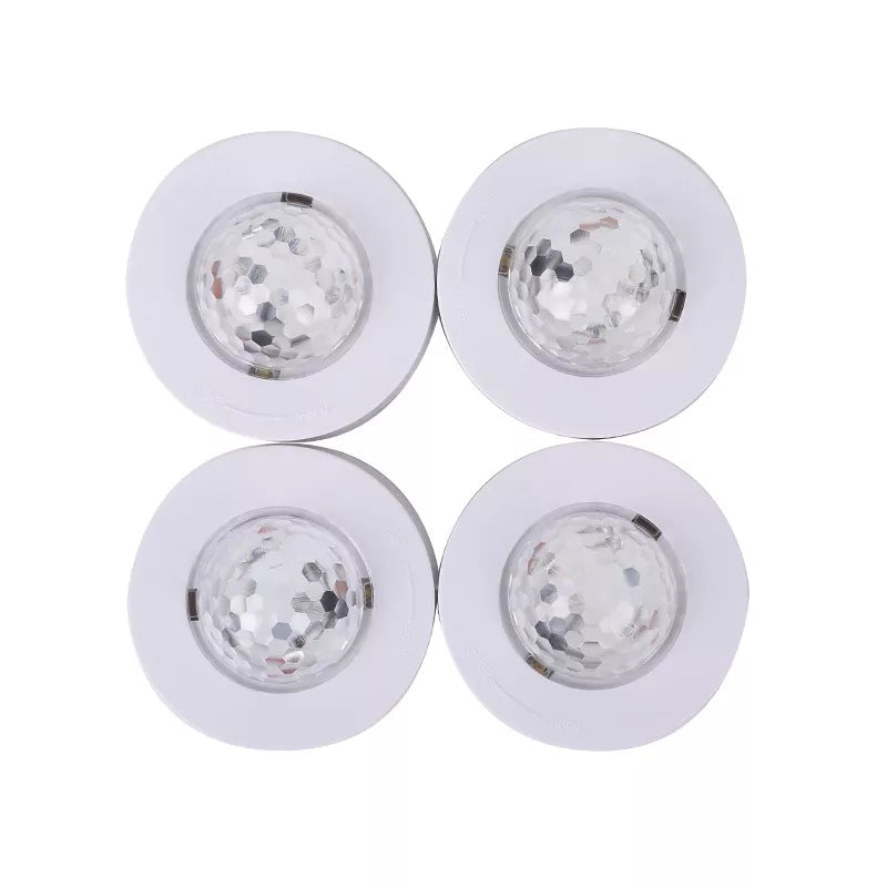 Set 4 Mini ASTRO RGB cu stroboscop si telecomanda