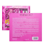 Set 4 Produse de Machiaj, KEVIN &amp; COCO, Pink Loving-heart Leopard Girl, 18 culori, 20.5 x 18.2 x 2.2 cm