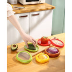 Set 4 Recipiente pentru Pastrarea Proaspata a Legumelor, Flippy, Cutii Portabile Sigilate Anti-oxidare, 4 Forme