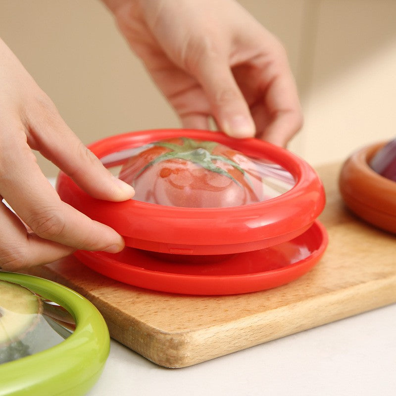 Set 4 Recipiente pentru Pastrarea Proaspata a Legumelor, Flippy, Cutii Portabile Sigilate Anti-oxidare, 4 Forme