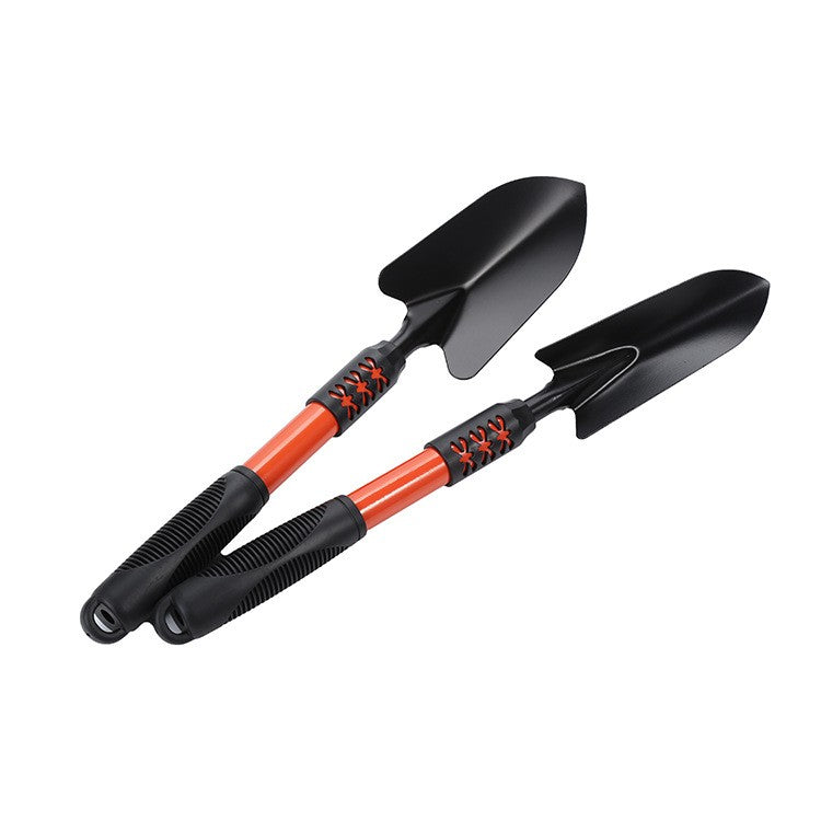 Set 4 Unelte de Gradina Flippy, Maner extensibil, pentru Plantare Prelucrare Sol si Ingrijire Plante, Material otel