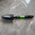 Set 4 Unelte de Gradina Flippy, pentru Plantare, Prelucrare Sol si Ingrijire Plante, Material PVC Carbon, Grebla,