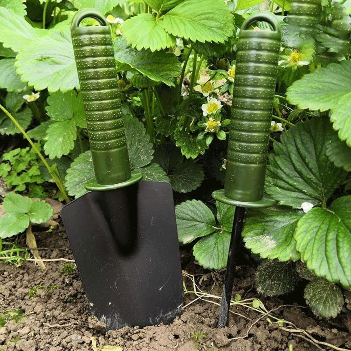 Set 4 Unelte de Gradina Flippy, pentru Plantare Prelucrare Sol si Ingrijire Plante, Material PVC si cardboard, 25 x 8.5