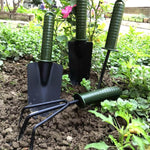 Set 4 Unelte de Gradina Flippy, pentru Plantare Prelucrare Sol si Ingrijire Plante, Material PVC si cardboard, 25 x 8.5