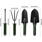 Set 4 Unelte de Gradina Flippy, pentru Plantare Prelucrare Sol si Ingrijire Plante, Material PVC si cardboard, 25 x 8.5