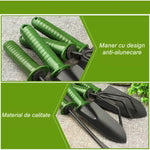 Set 4 Unelte de Gradina Flippy, pentru Plantare Prelucrare Sol si Ingrijire Plante, Material PVC si cardboard, 25 x 8.5