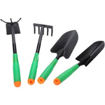 Set 4 Unelte de Gradina Flippy, pentru Plantare Prelucrare Sol si Ingrijire Plante, Material PVC si cardboard, 31.5 x
