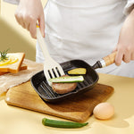 Set 4 Ustensile de Bucatarie, Flippy, pentru Copii, din Silicon, Termorezistente, Design Animat, 13 x 24 x 5 cm, Bej