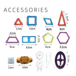 Set 40 Piese Magnetice de Constructie, Flippy, Piese Mici, Magnetic Blocks, Forme Geometrice, 3 Ani, ABS, Magnet, 20.5