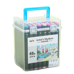 Set Cutie 48 Markere, Flippy, cu Alcool, Artist Markers, Cutie Plastic cu Maner, Multicolor