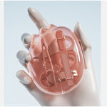 Set 4in1 de Ingrijire Unghii pentru Bebelusi, Flippy, Cutie de Depozitare Dinozaur Transparent, 0-6 Ani, 11.5 x 9 x 3