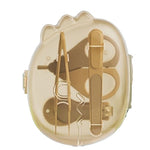 Set 4in1 de Ingrijire Unghii pentru Bebelusi, Flippy, Cutie de Depozitare Dinozaur Transparent, 0-6 Ani, 11.5 x 9 x 3