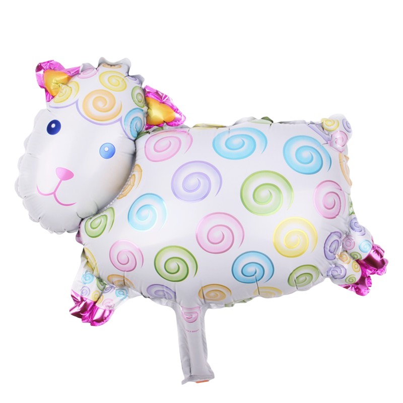 Set 5 Baloane Folie Metalizata, Flippy, Figurine Animale Domestice, 30 cm, Ambalaj Individual, Pai inclus, Umflare cu