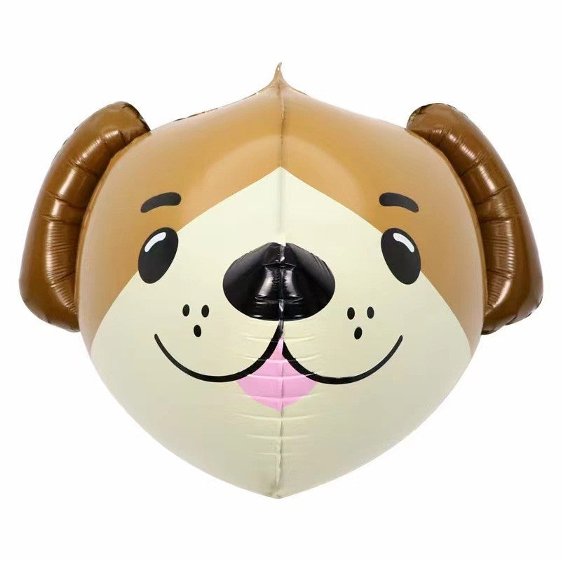 Set 5 Baloane Folie Metalizata, Flippy, Figurine Animale Domestice, 30 cm, Ambalaj Individual, Pai inclus, Umflare cu