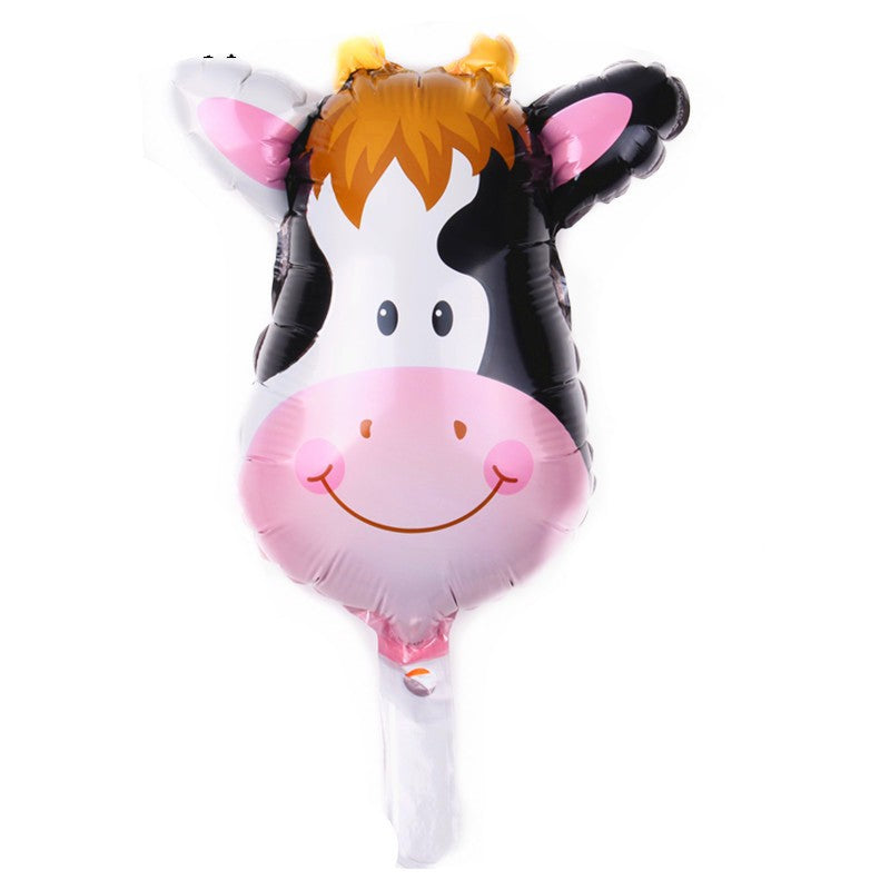 Set 5 Baloane Folie Metalizata, Flippy, Figurine Animale Domestice, 30 cm, Ambalaj Individual, Pai inclus, Umflare cu