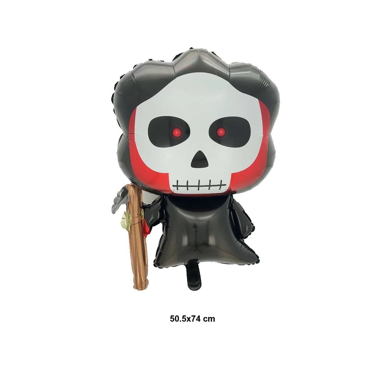 Set 5 Baloane din Folie Metalizata, Flippy, Figurine, Tema Halloween, Pai Inclus, Ambalaj Individual, Umflare cu Aer