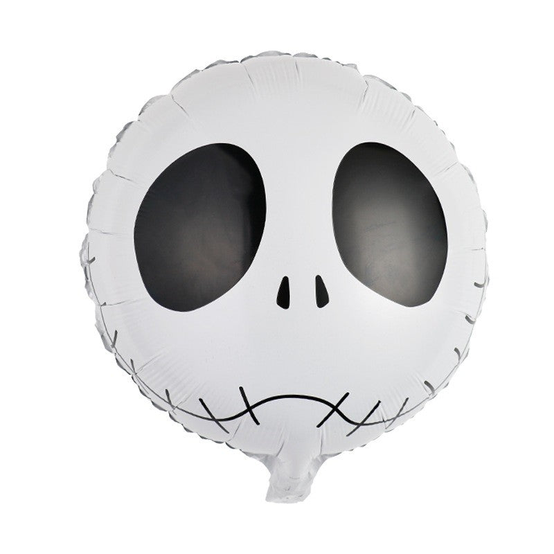 Set 5 Baloane din Folie Metalizata, Flippy, Figurine, Tema Halloween, Pai Inclus, Ambalaj Individual, Umflare cu Aer