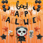 Set 5 Baloane din Folie Metalizata, Flippy, Figurine, Tema Halloween, Pai Inclus, Ambalaj Individual, Umflare cu Aer