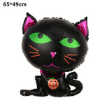 Set 5 Baloane din Folie Metalizata, Flippy, Figurine, Tema Halloween, Pai Inclus, Ambalaj Individual, Umflare cu Aer