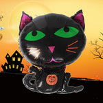 Set 5 Baloane din Folie Metalizata, Flippy, Figurine, Tema Halloween, Pai Inclus, Ambalaj Individual, Umflare cu Aer
