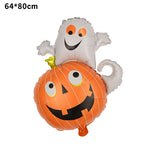 Set 5 Baloane din Folie Metalizata, Flippy, Figurine, Tema Halloween, Pai Inclus, Ambalaj Individual, Umflare cu Aer