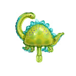 Set 5 Baloane Folie Metalizata, Flippy, Figurine Dinozauri, 30 cm, Ambalaj Individual, Pai inclus, Umflare cu Aer sau