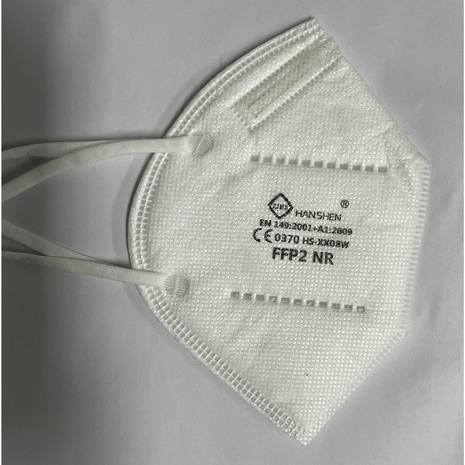 Set 5 bucati Masca de protectie faciala, Flippy®️, de unica folosinta, FFP2 CE 2163, 5 straturi, nesterila, ambalaj