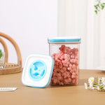 Set 5 Cutii de Depozitare pentru Bucatarie, Flippy, 2 x 600ml, 2 x 1.3L, 1 x 2L, din ABS+PET+Silicon, Capac