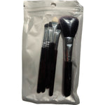 Set 5 Pensule de Machiaj, Flippy, de Voiaj, pentru Fard si Pudra, din Par Sintetic, Negru