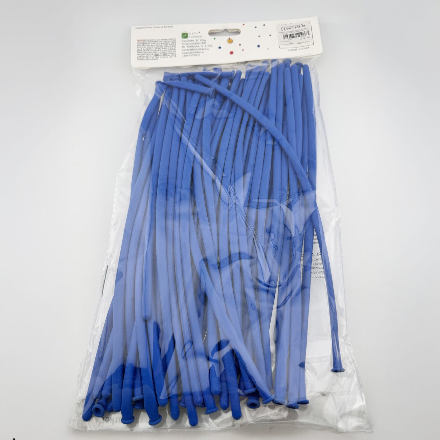 Baloane de Modelaj, Flippy, Set 50 bucati, Model Standard, din Latex, 30 x 1.5 cm, 1.8 g per unitate, pana la 150 cm,