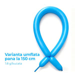 Baloane de Modelaj, Flippy, Set 50 bucati, Model Standard, din Latex, 30 x 1.5 cm, 1.8 g per unitate, pana la 150 cm,