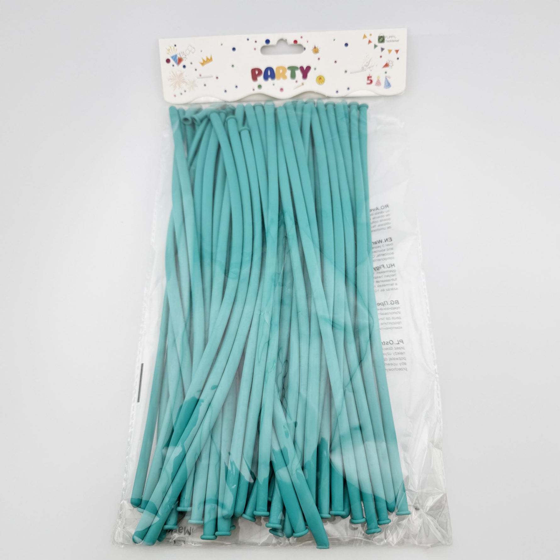 Baloane de Modelaj, Flippy, Set 50 bucati, Model Standard, din Latex, 30 x 1.5 cm, 1.8 g per unitate, pana la 150 cm,