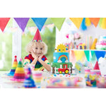 Set 6 Coifuri, Flippy, Petrecere Copii, din Carton, 20 x 13.5 cm, Model 2 Happy Birthday, Multicolor