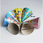 Set 6 Coifuri, Flippy, Petrecere Copii, din Carton, 20 x 13.5 cm, Model 4 La Multi Ani, Multicolor