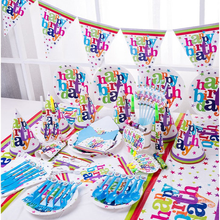 Set 6 Coifuri Happy Birthday, Flippy, pentru Petrecere, Tematica Aniversare, 19x15 cm, Multicolor
