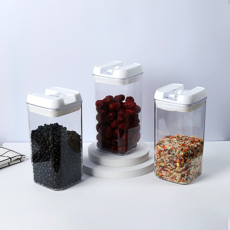 Set 6 Recipiente din Plastic, Flippy, pentru Alimente/Obiecte, Inchidere Ermetica, 2 x 0.5l, 2 x 0.8l, 2 x 1.2l, Capac
