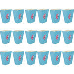 Set 6 Cutii Popcorn Gender Reveal, Flippy, Girl or Boy, din Carton, 13 x 9 cm, Roz/Albastru