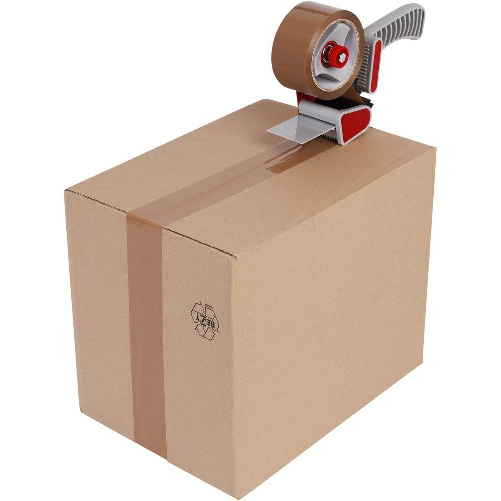 Set 6 Role Banda Adeziva Low Noise pentru Ambalare Colete si Pachete, Aderenta Ridicata, Derulare Silentioasa, 5 cm x