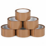 Set 6 Role Banda Adeziva Low Noise pentru Ambalare Colete si Pachete, Aderenta Ridicata, Derulare Silentioasa, 5 cm x