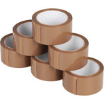 Set 6 Role Banda Adeziva Low Noise pentru Ambalare Colete si Pachete, Aderenta Ridicata, Derulare Silentioasa, 5 cm x