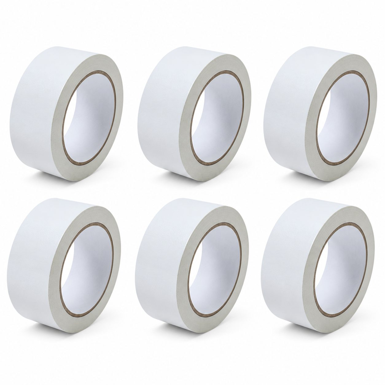Set 6 Role Banda Adeziva pentru Ambalare si Sigilare Colete, Low Noise, Adeziv Acrilic, Derulare Silentioasa, Aderenta