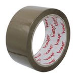 Set 6 Role Banda Adeziva Solvent Vibac pentru Ambalare Cutii si Sigilare Colete, Rezistenta, Aderenta Ridicata, 48 mm x