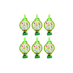 Set 6 Suflatori, Flippy, Colectia Dino Park, 12 x 7 cm, din Carton/Plastic/Hartie, Multicolor