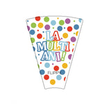 Set 6 Suflatori, Flippy, Colectia LA MULTI ANI, 20 cm, din Carton, Multicolor