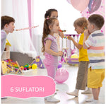 Set 6 Suflatori Happy Everyday, Flippy, pentru Petrecere, 20 x 17 cm, Multicolor