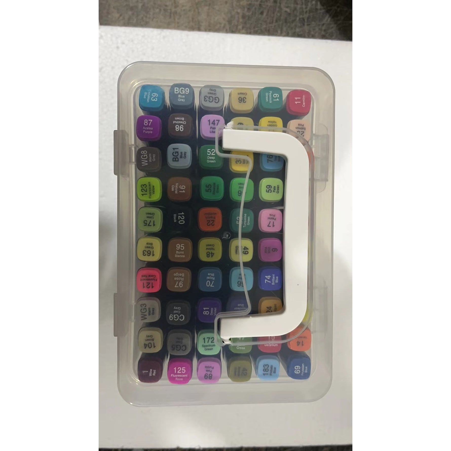 Set Cutie 60 Markere, Flippy, cu Alcool, Artist Markers, Cutie Plastic cu Maner, Multicolor