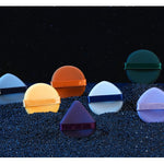 Set 7 Bureti de Machiaj Flippy, Reutilizabili, Utilizare Umeda sau Uscata, Powder Puff, 5.5 x 5.5 x 0.9 cm, Multicolor