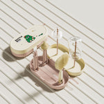 Set 7 Piese de Spalat/Uscat Biberoane, Flippy, Portabil, Peri de Silicon, pentru Tetine, Suzete, Biberoane, Paie, Cutie