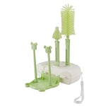 Set 7 Piese de Spalat/Uscat Biberoane, Flippy, Portabil, Peri de Silicon, pentru Tetine, Suzete, Biberoane, Paie, Cutie